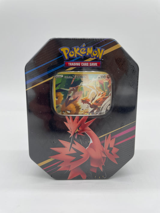 Pokémon TCG: Crown Zenith Galarian Zapdos Tin Box ENG